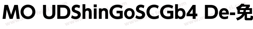 MO UDShinGoSCGb4 De字体转换